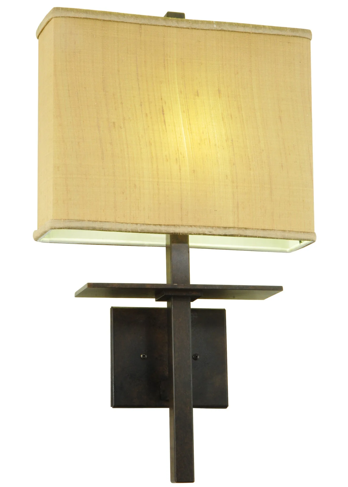 14"W Atria Contemporary Fabric Wall Sconce