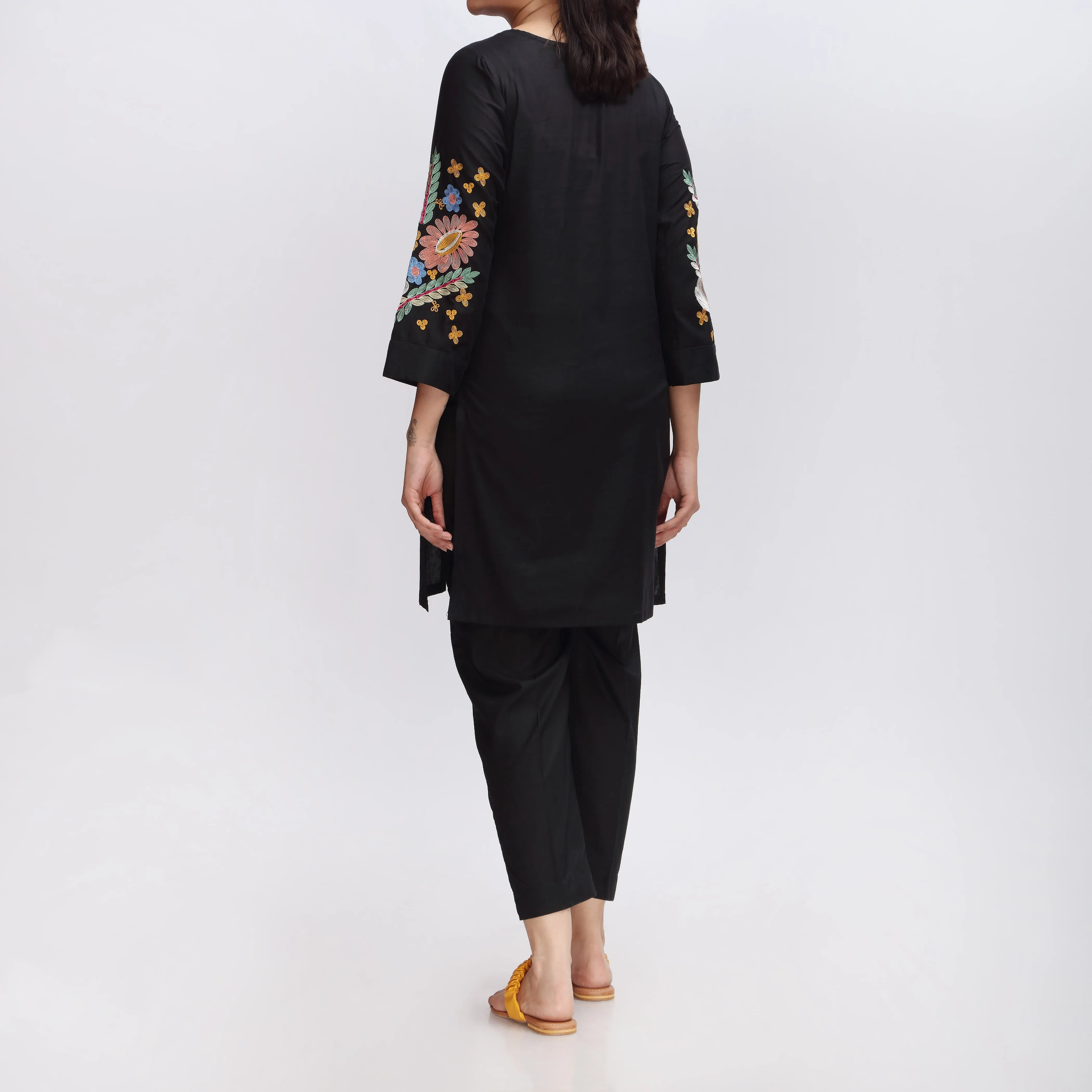 1PC- Embroidered Cambric Shirt PS3391