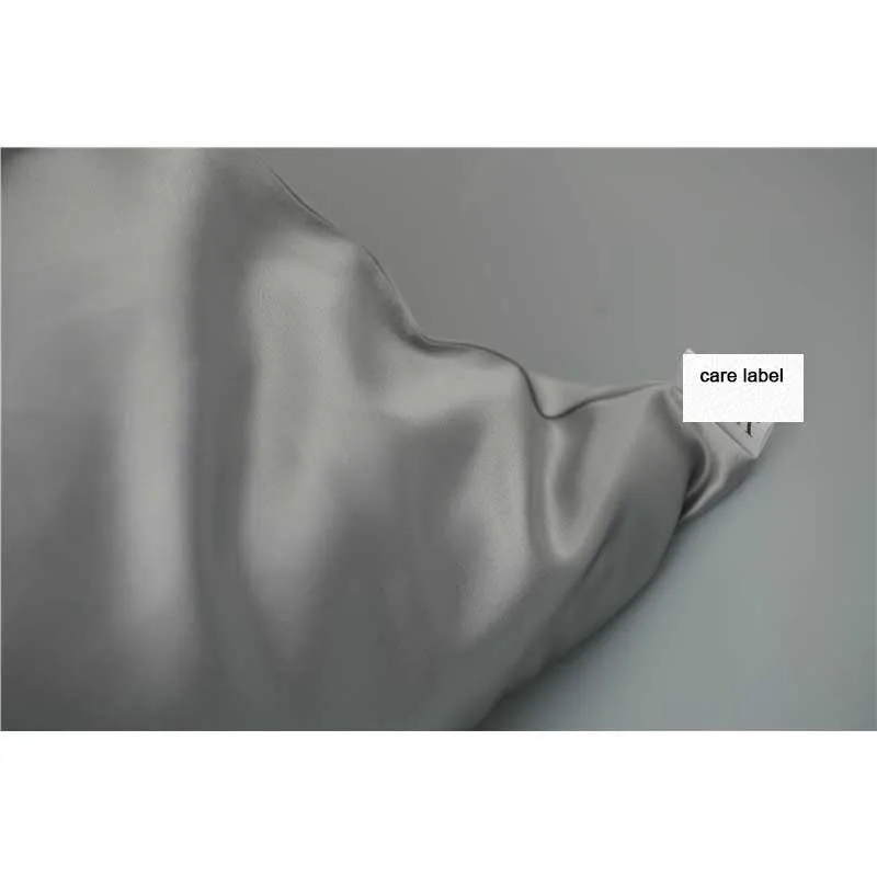 25 momme silk pillowcase - queen - envelope - Silver Grey