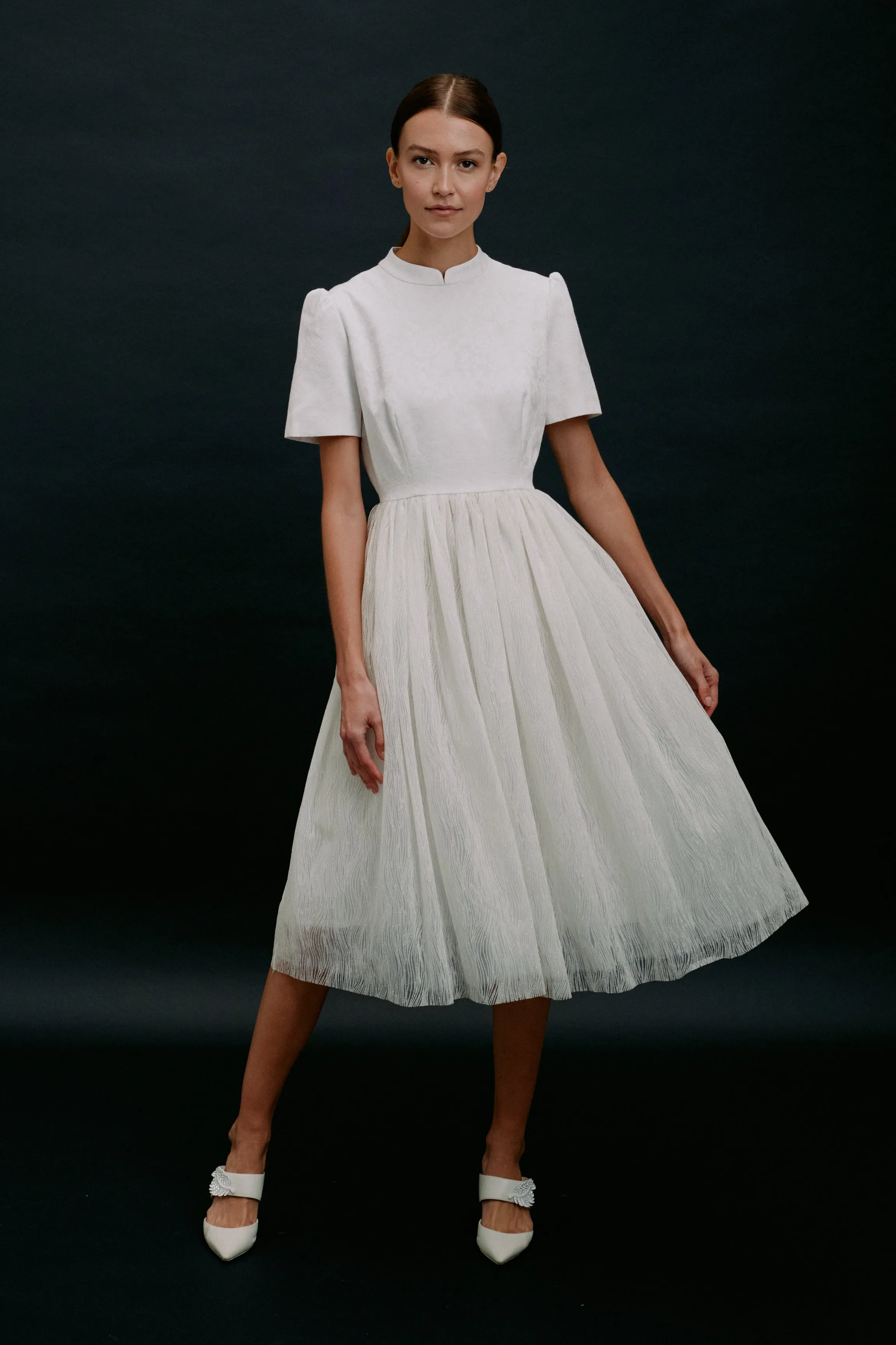 Anna Tulle Dress White