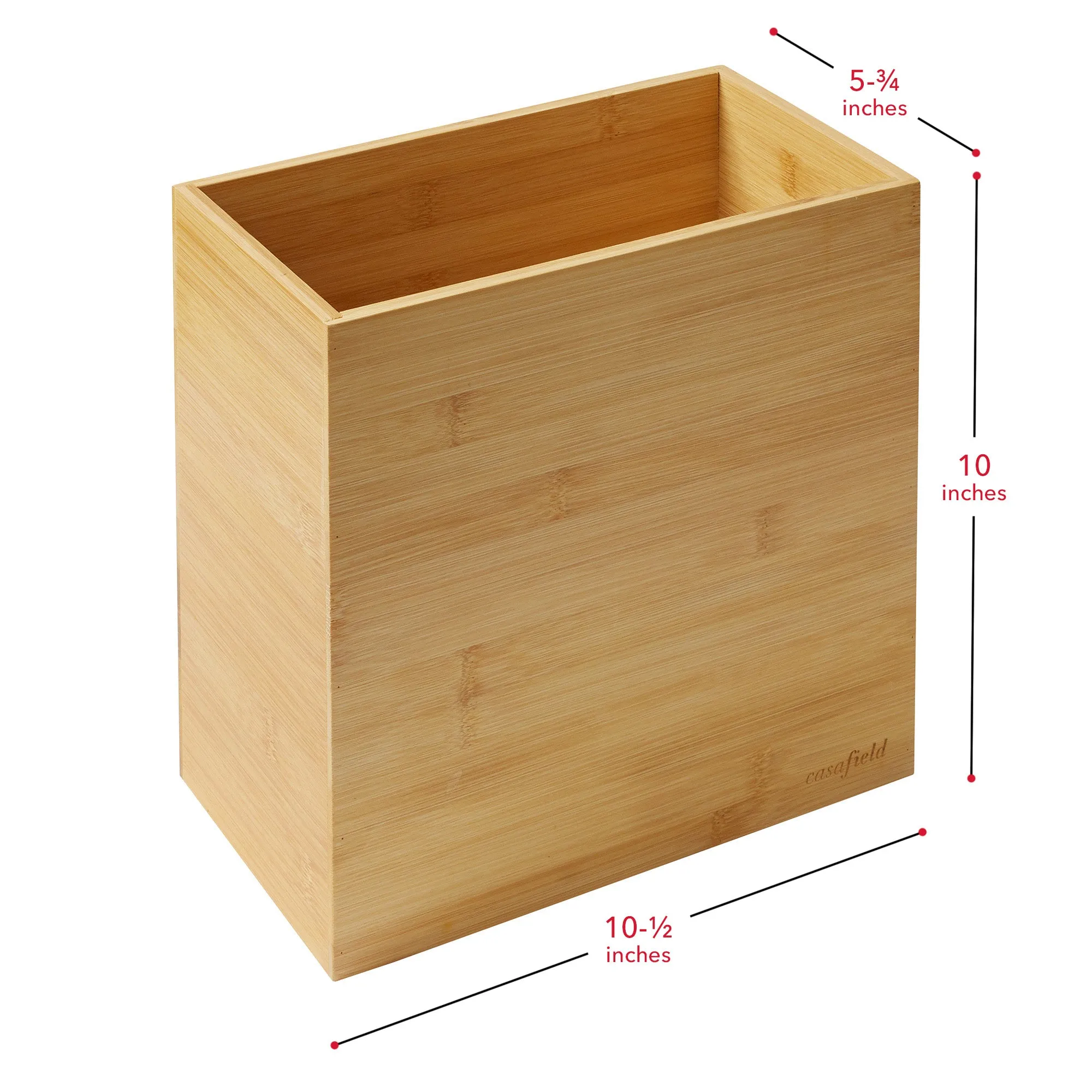 Bamboo Waste Basket for Home and Office