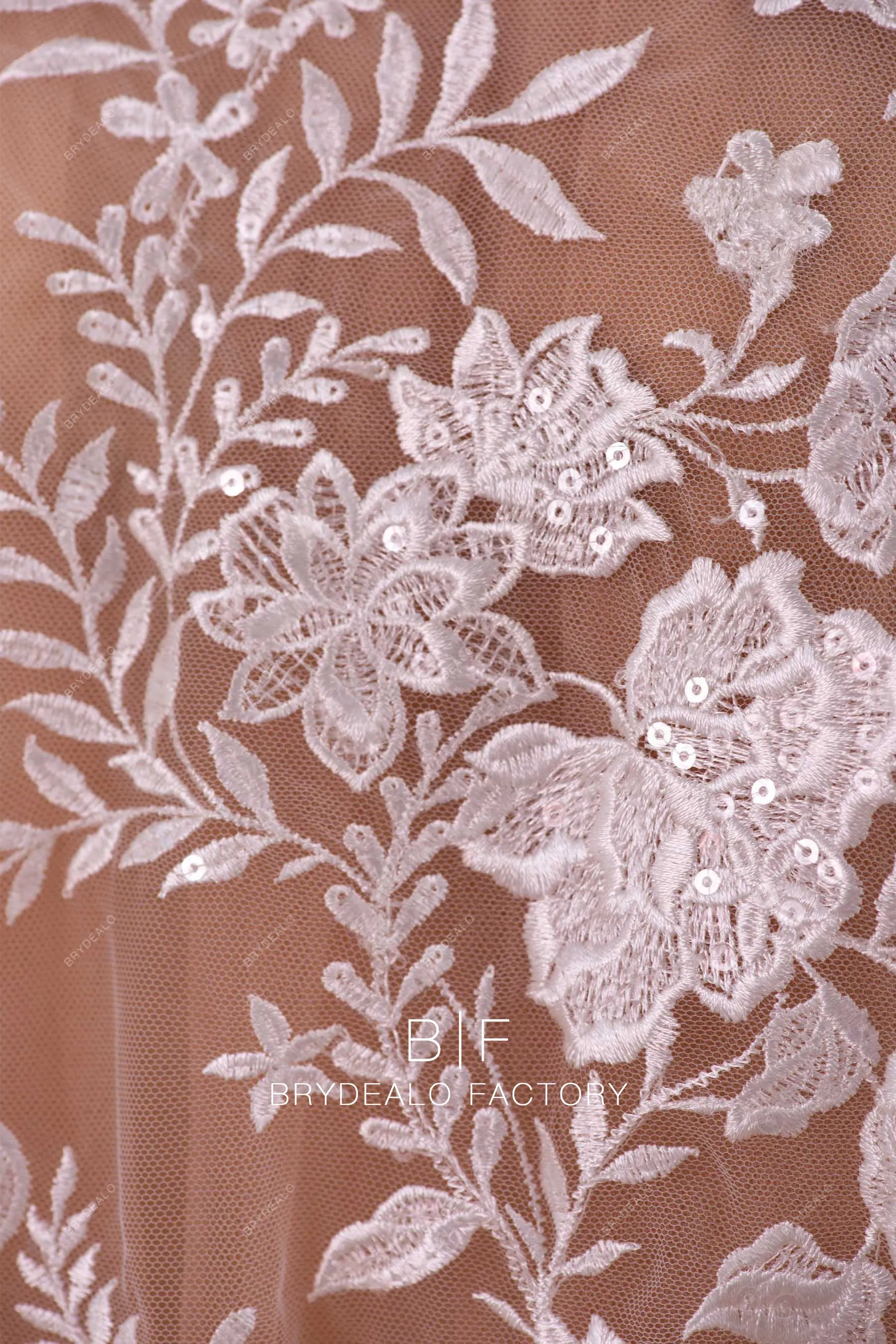 Beautiful Delicate Shimmery Embroidery Floral Lace Online