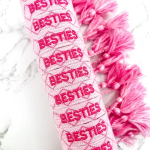 Besties Embroidered Bracelet