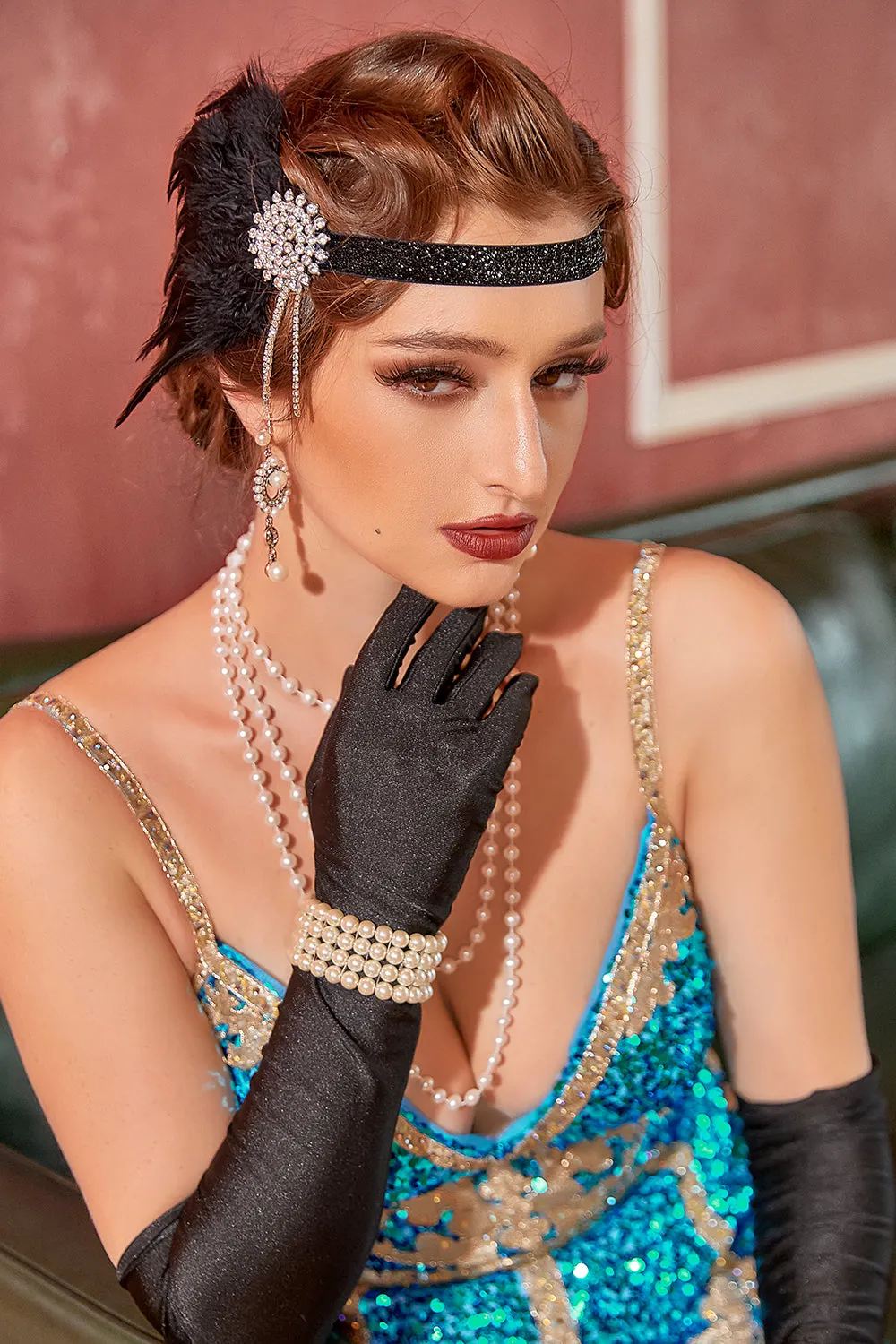 Black 1920s Party Accessories Sets