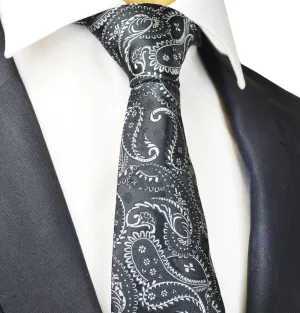 Black Fashionable Paisley Tie