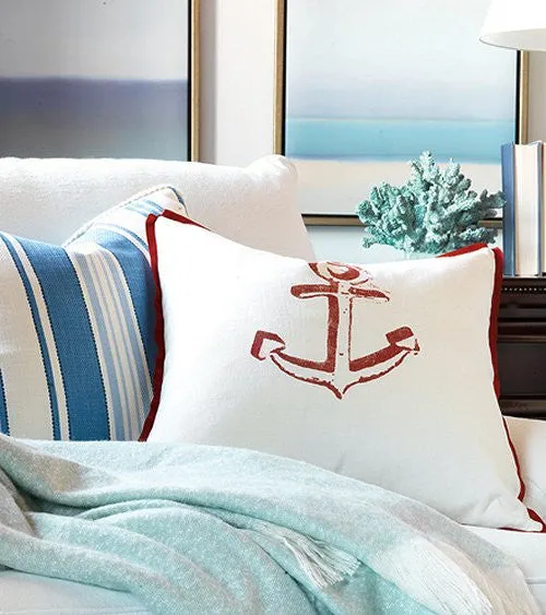 Block Print Anchor Pillows