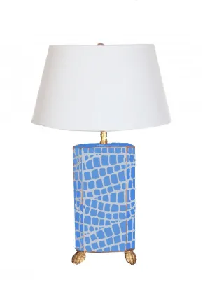 Blue Croc Lamp