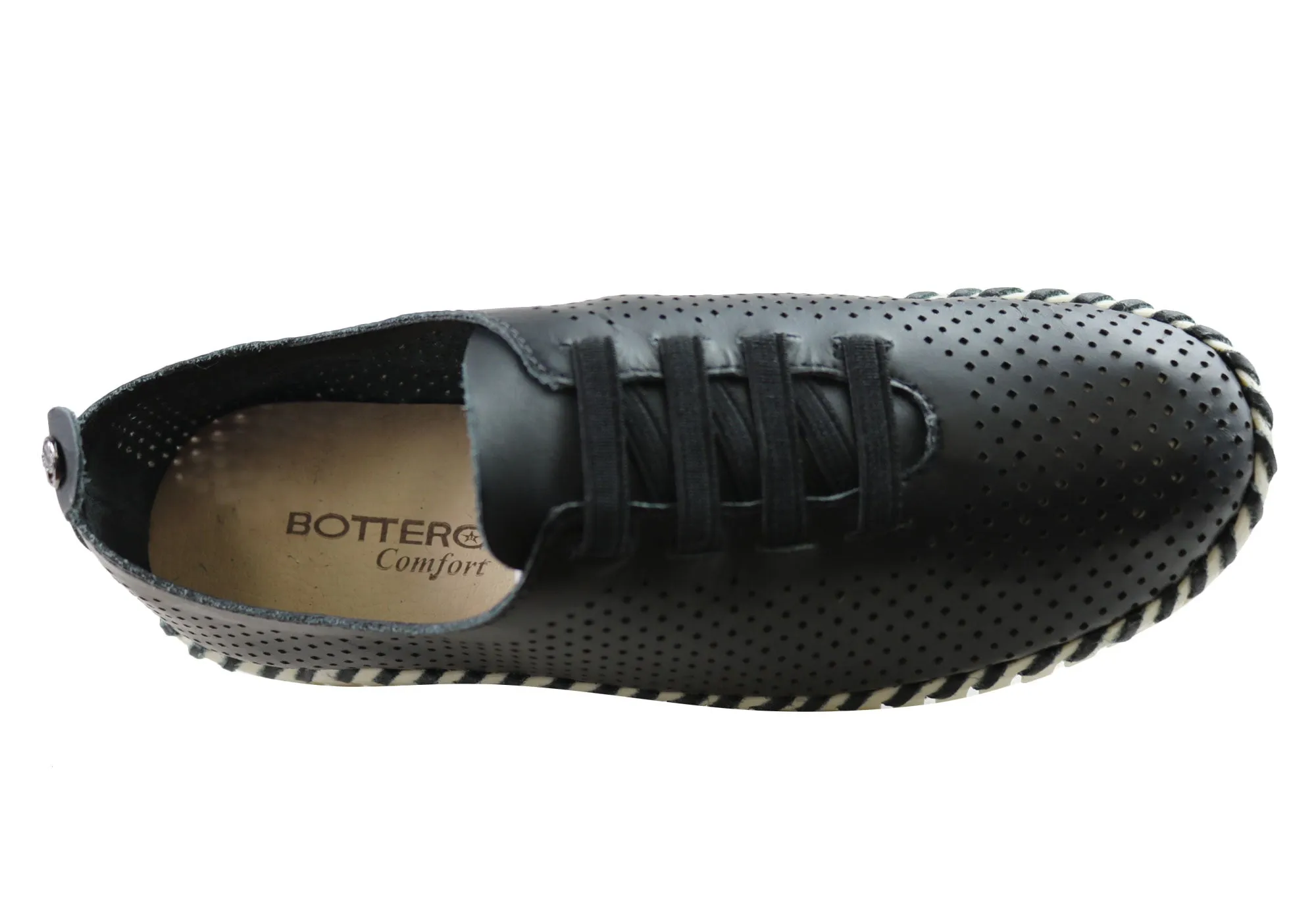 Bottero Hollie Womens Comfortable Leather Casual Shoes Made In Brazil