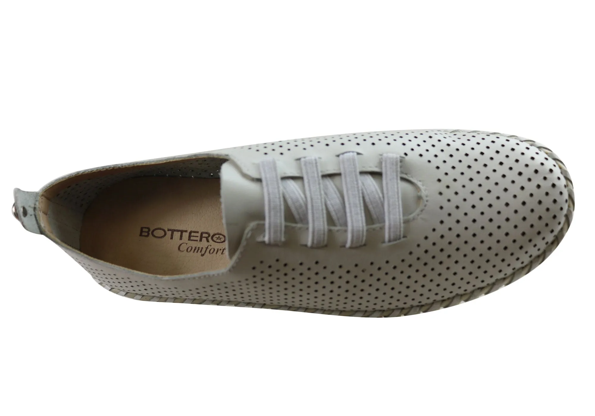 Bottero Hollie Womens Comfortable Leather Casual Shoes Made In Brazil