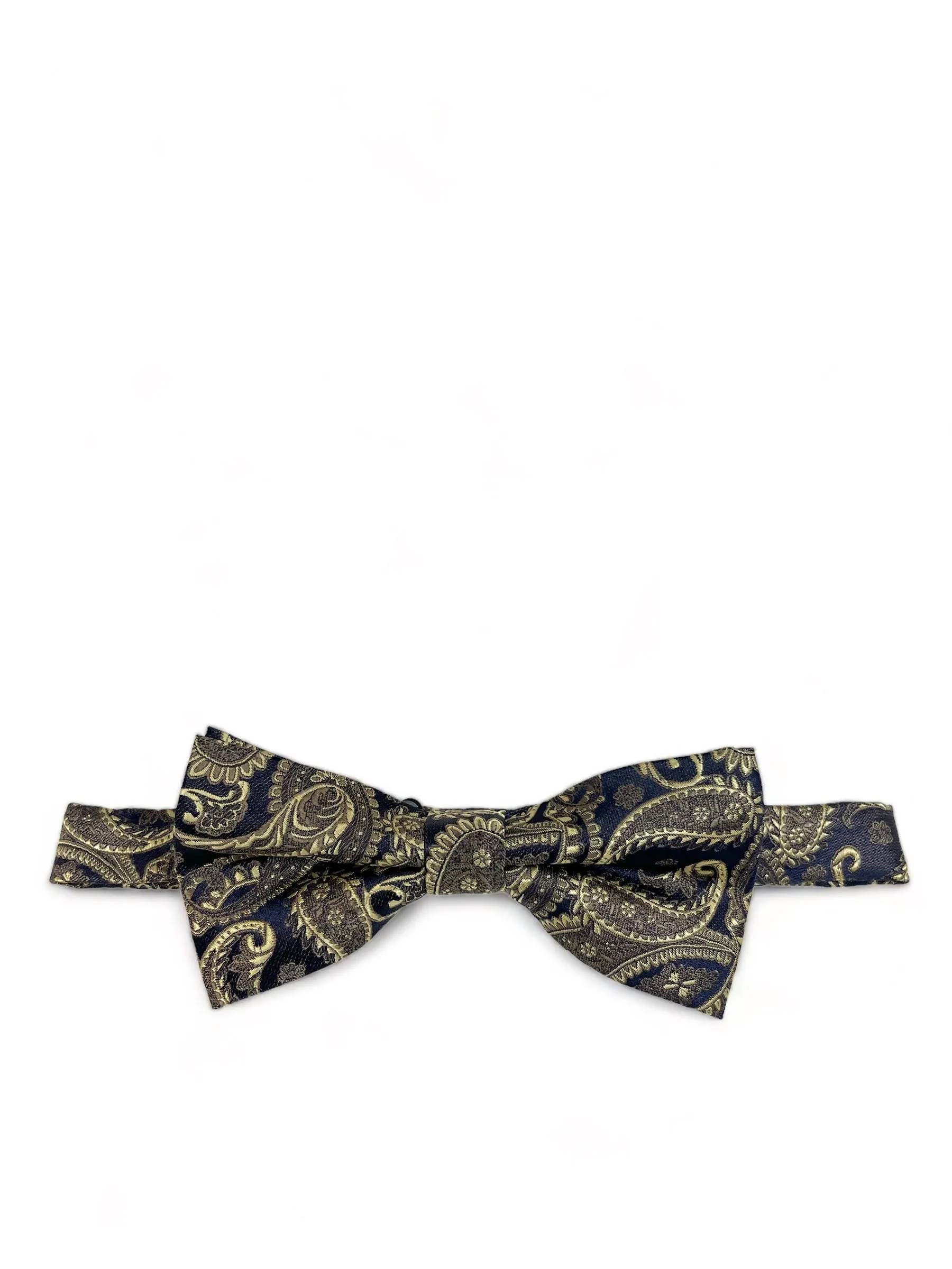 Brown Fashionable Paisley Bow Tie