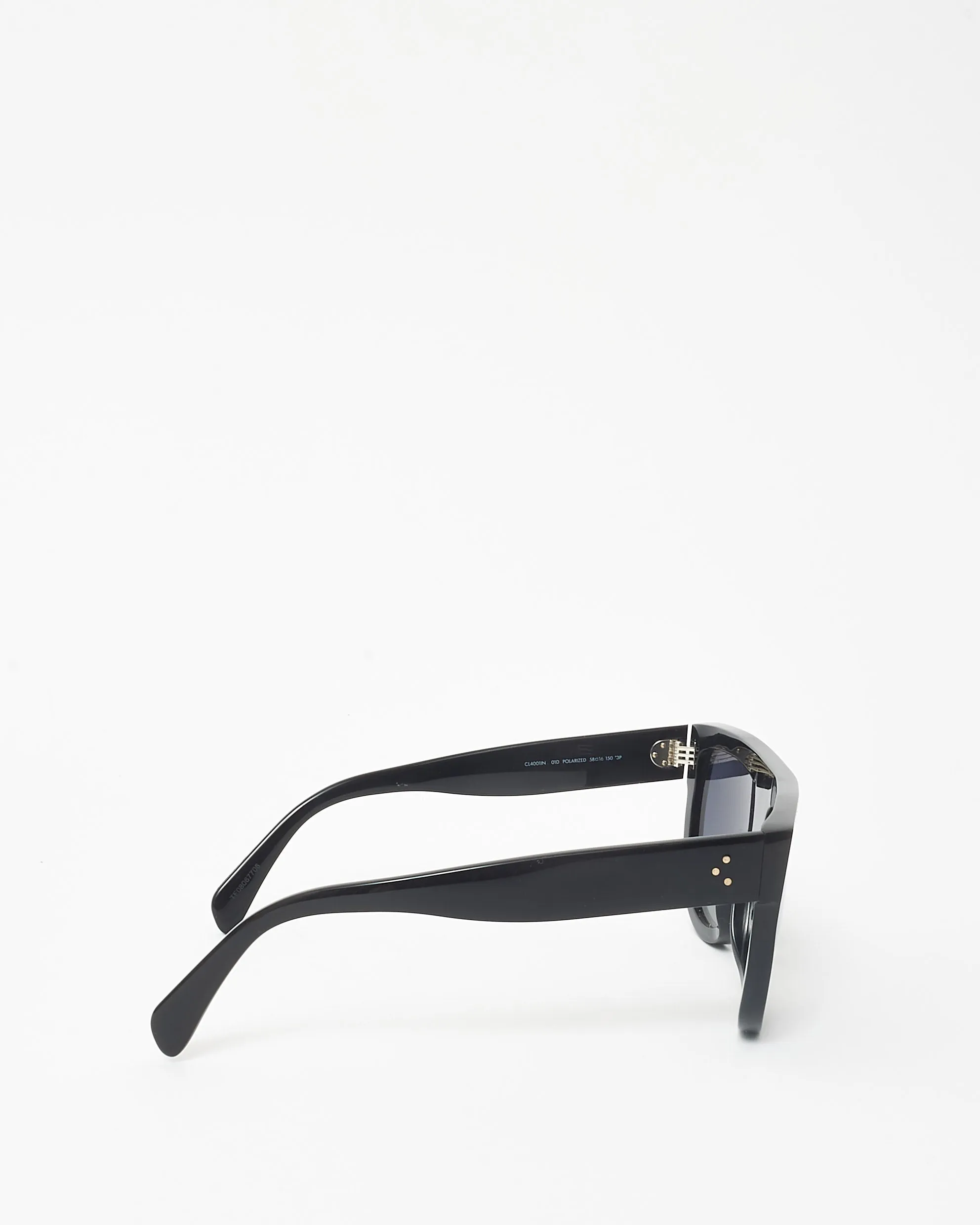 Celine Black Acetate Flat Top CL400IN Oversized Sunglasses