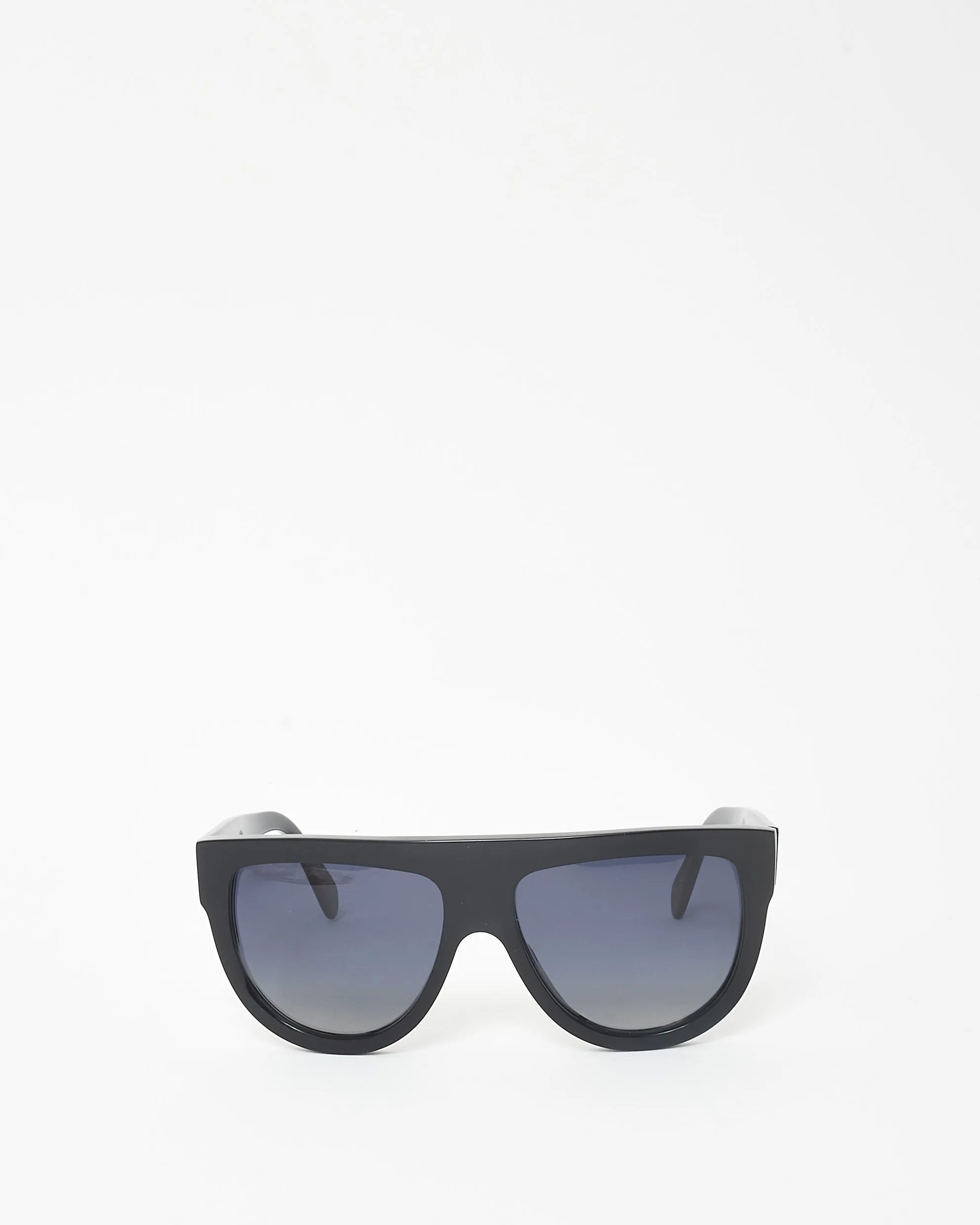 Celine Black Acetate Flat Top CL400IN Oversized Sunglasses