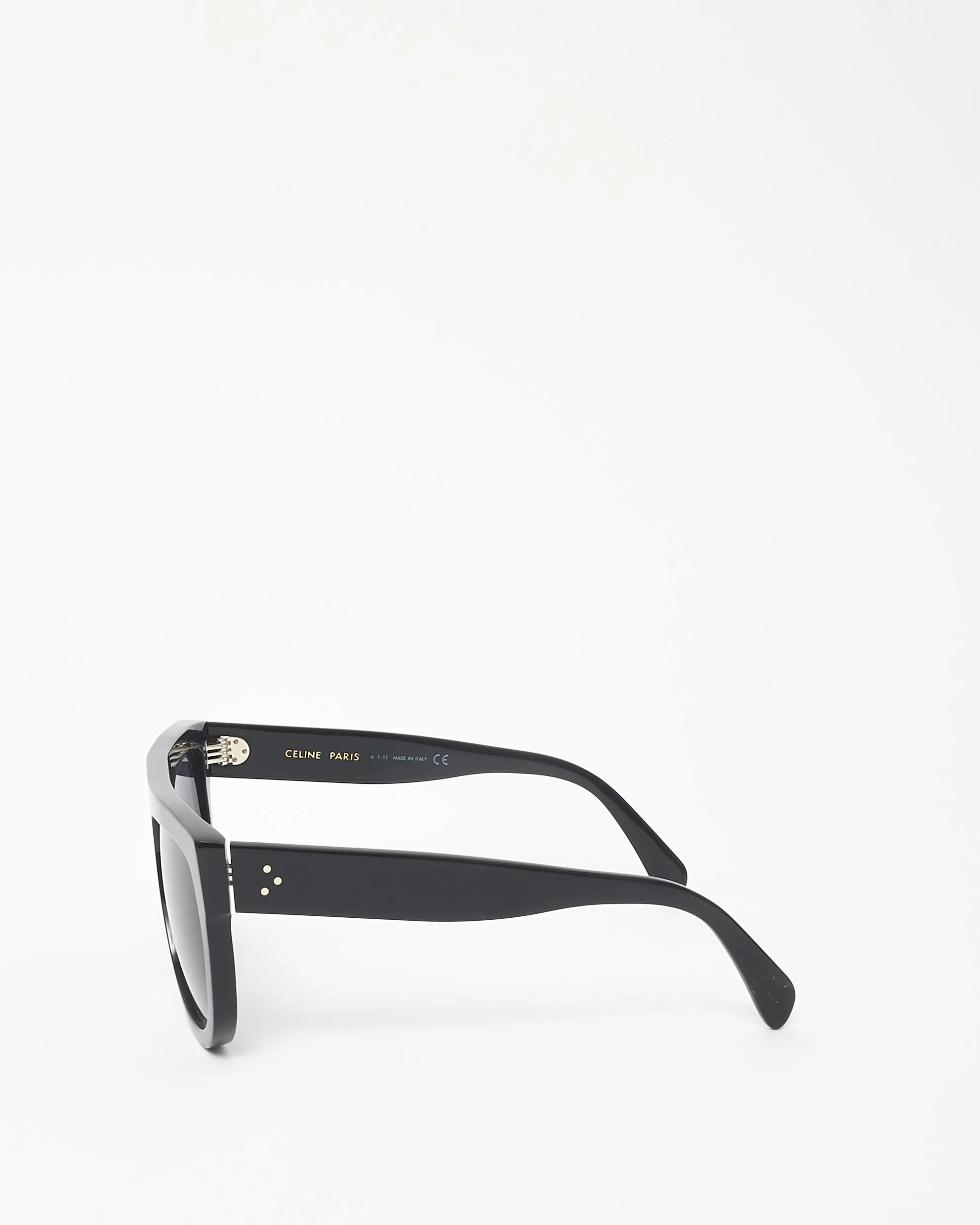 Celine Black Acetate Flat Top CL400IN Oversized Sunglasses