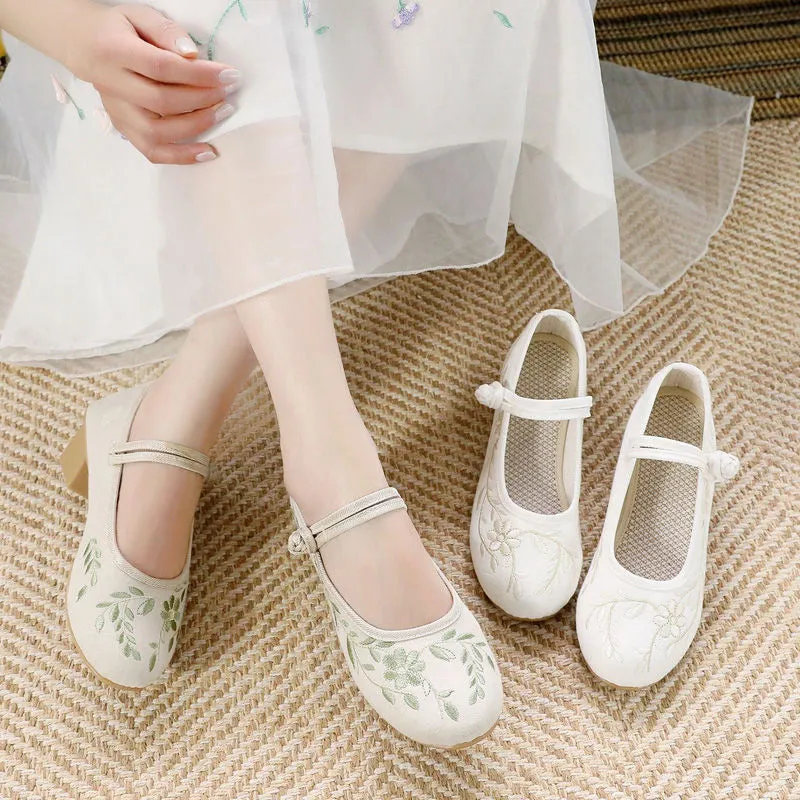 Cheongsam & Qipao Shoes: Ferns