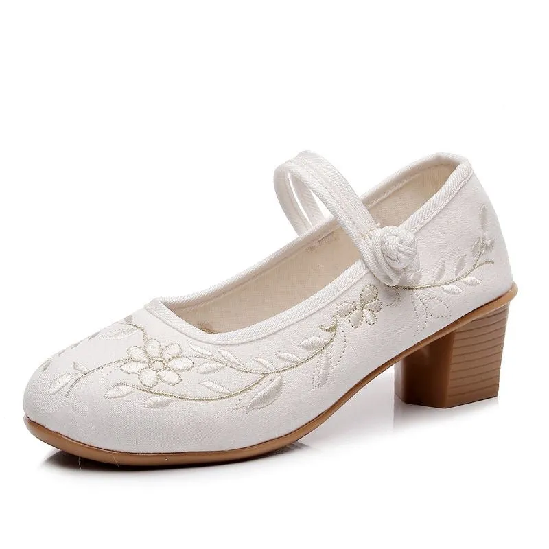 Cheongsam & Qipao Shoes: Ferns