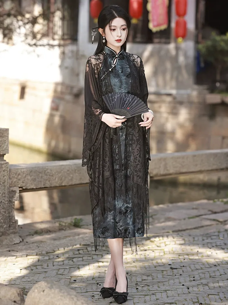 Cheongsam, Black Shawl