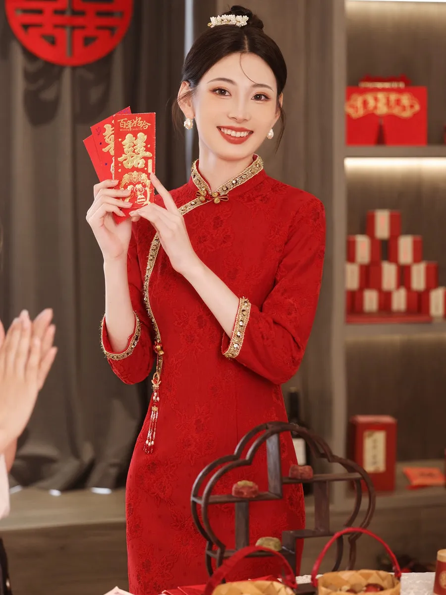 Cheongsam for Tea Ceremony, Traditional Chinese Dress, Embrace