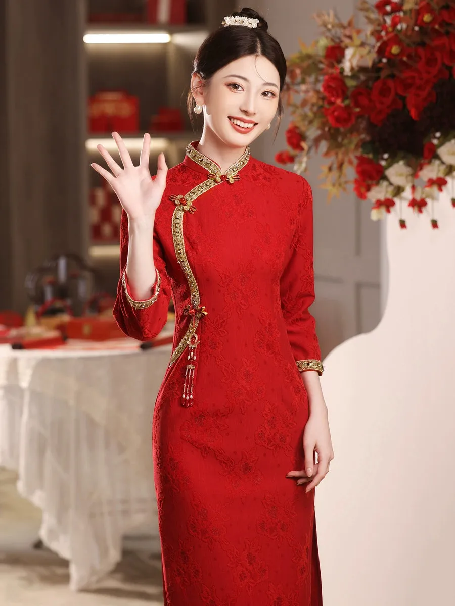 Cheongsam for Tea Ceremony, Traditional Chinese Dress, Embrace