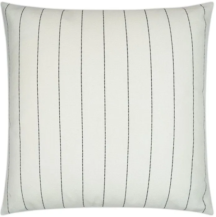 Contempo Neutrals Outdoor Pillows/Malibu Pinstripe Natural White