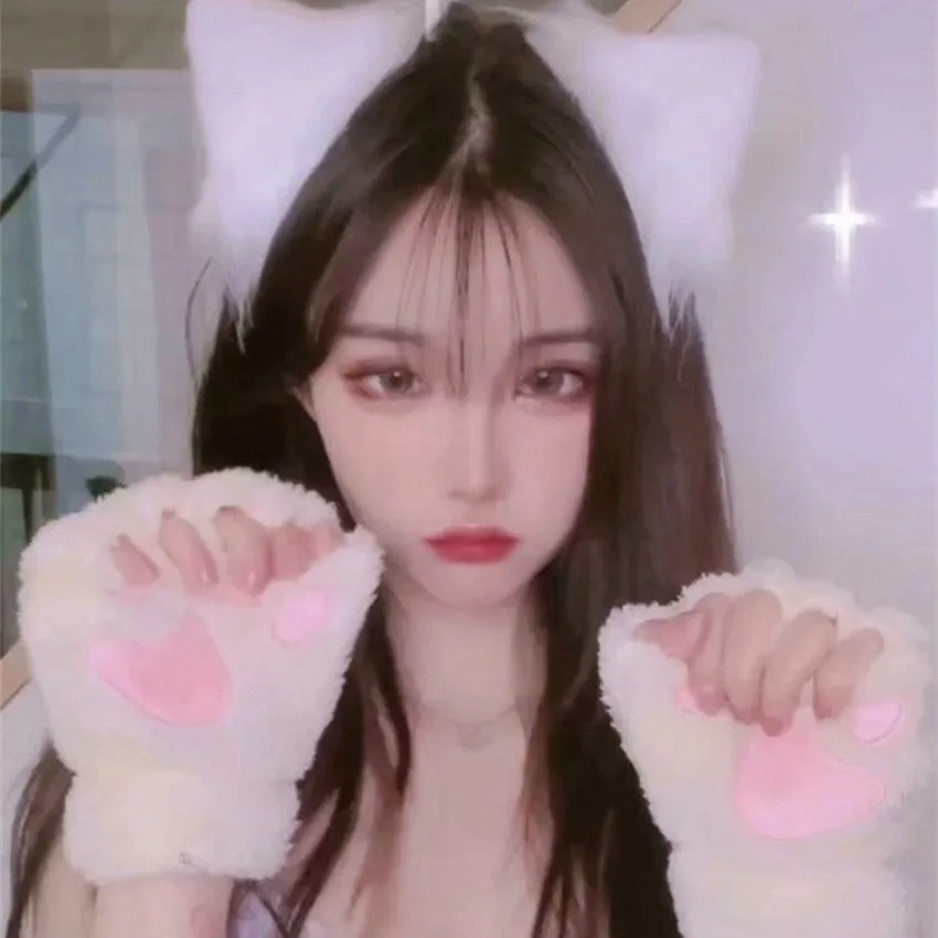 Cute anime cat paw gloves PL51915