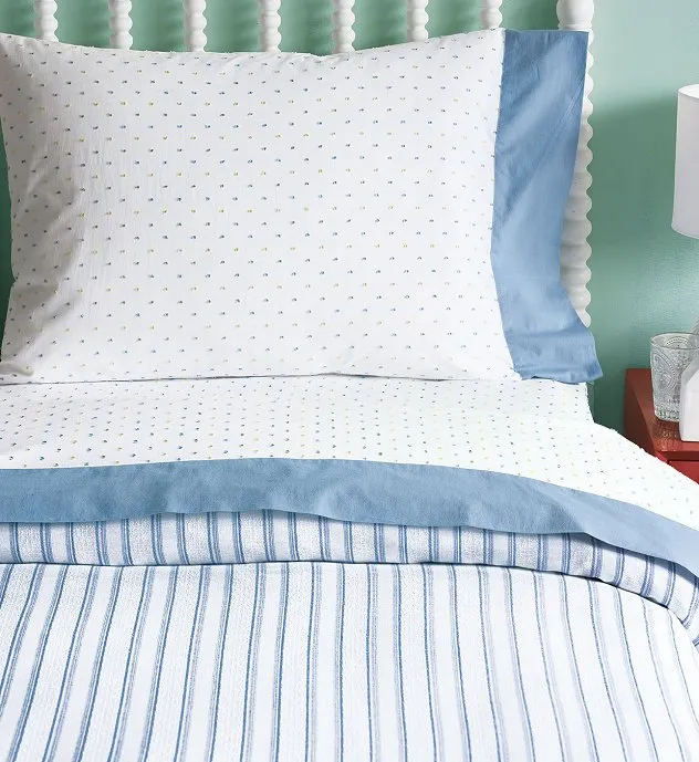 Dobby Dots Cuffed Sheet Set