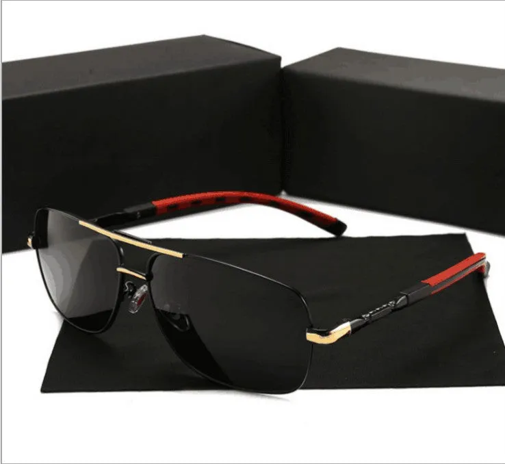 Double Beam Polarized Fashionable Driver Sunglasses