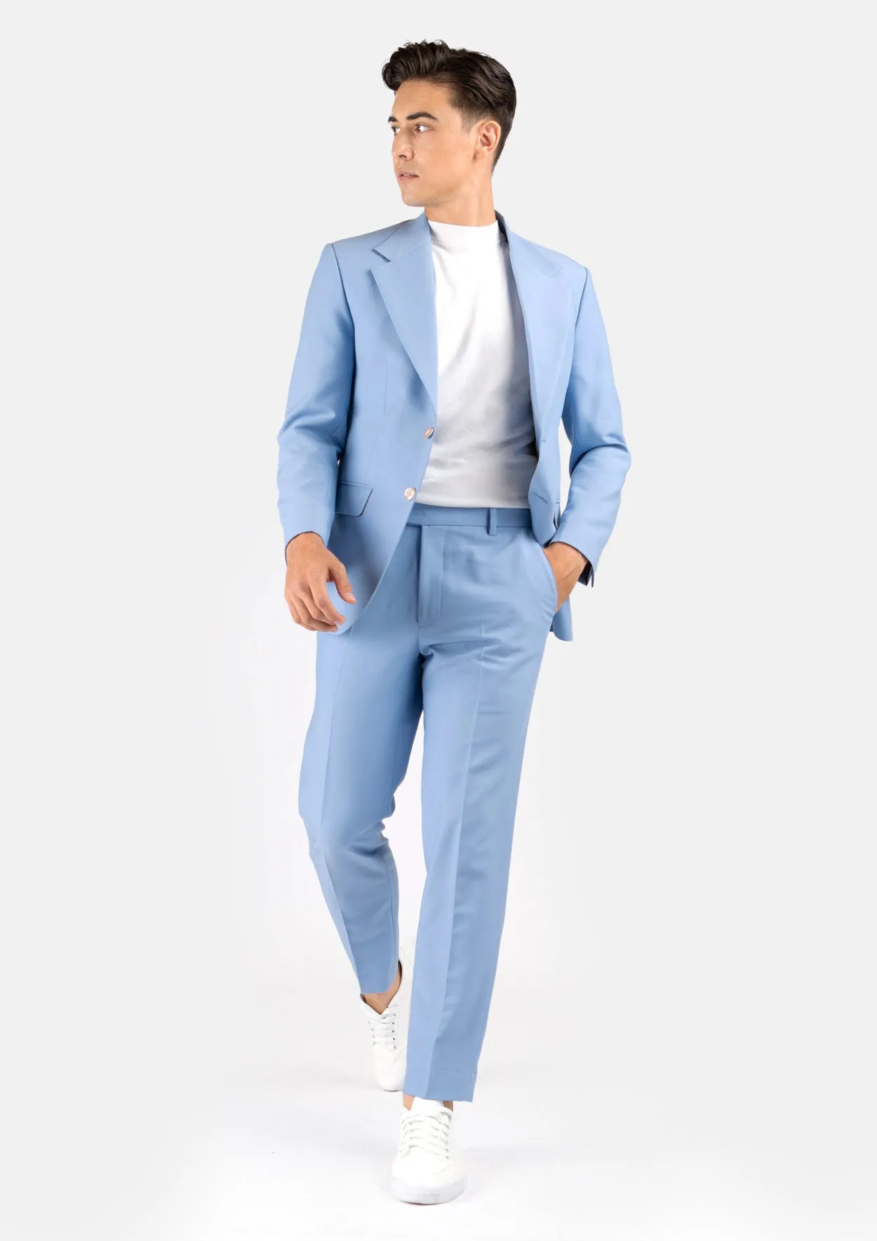 Ellis Icy Blue Stretch Suit