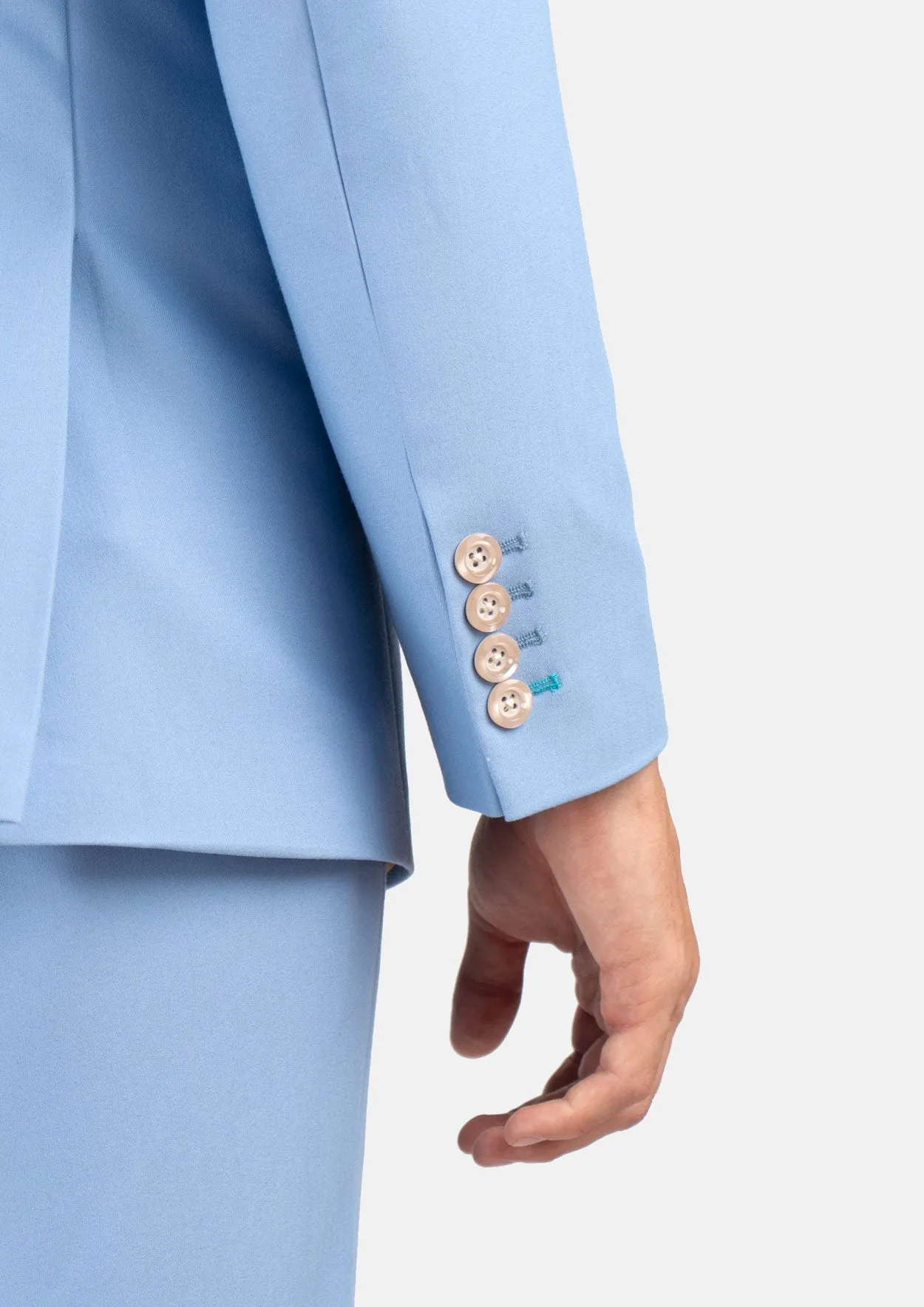 Ellis Icy Blue Stretch Suit