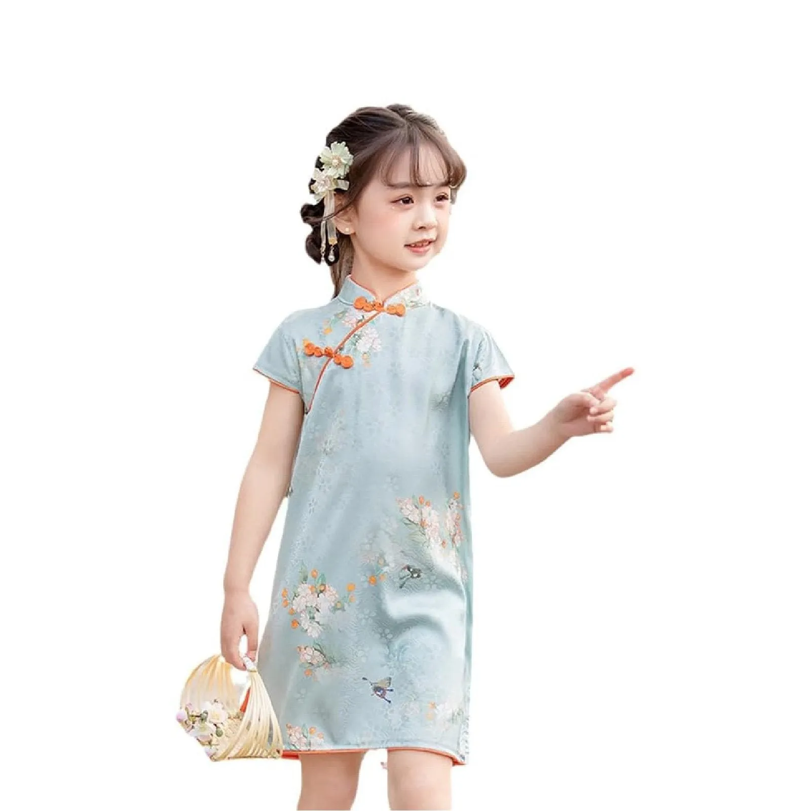 'Fragrant' Girl's Chinese Qipao Dress