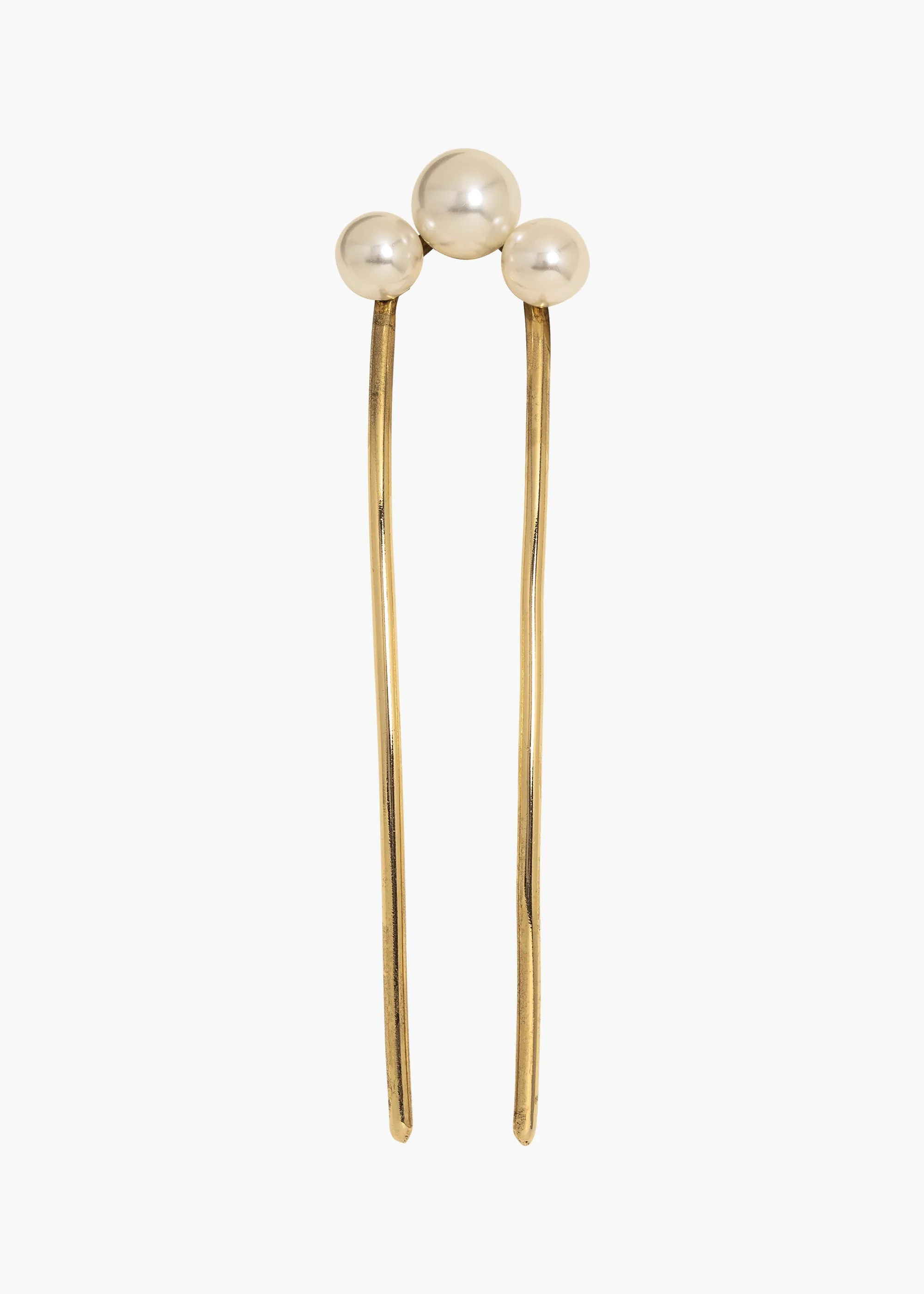 Gretel Hairpin -- Gold Pearl