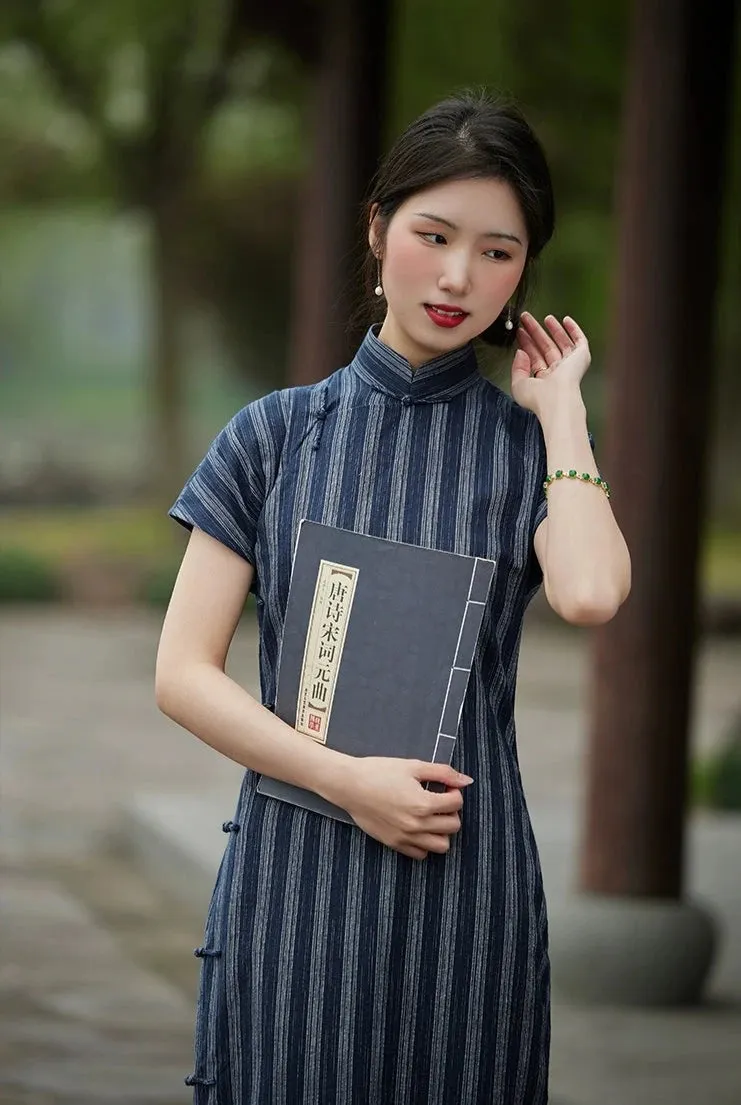 Huai Jiu 怀旧 Nostalgia 1930s University Student Pure Cotton Qipao