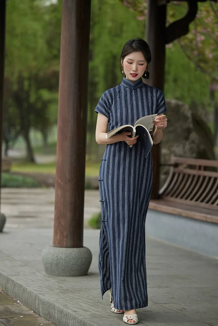 Huai Jiu 怀旧 Nostalgia 1930s University Student Pure Cotton Qipao