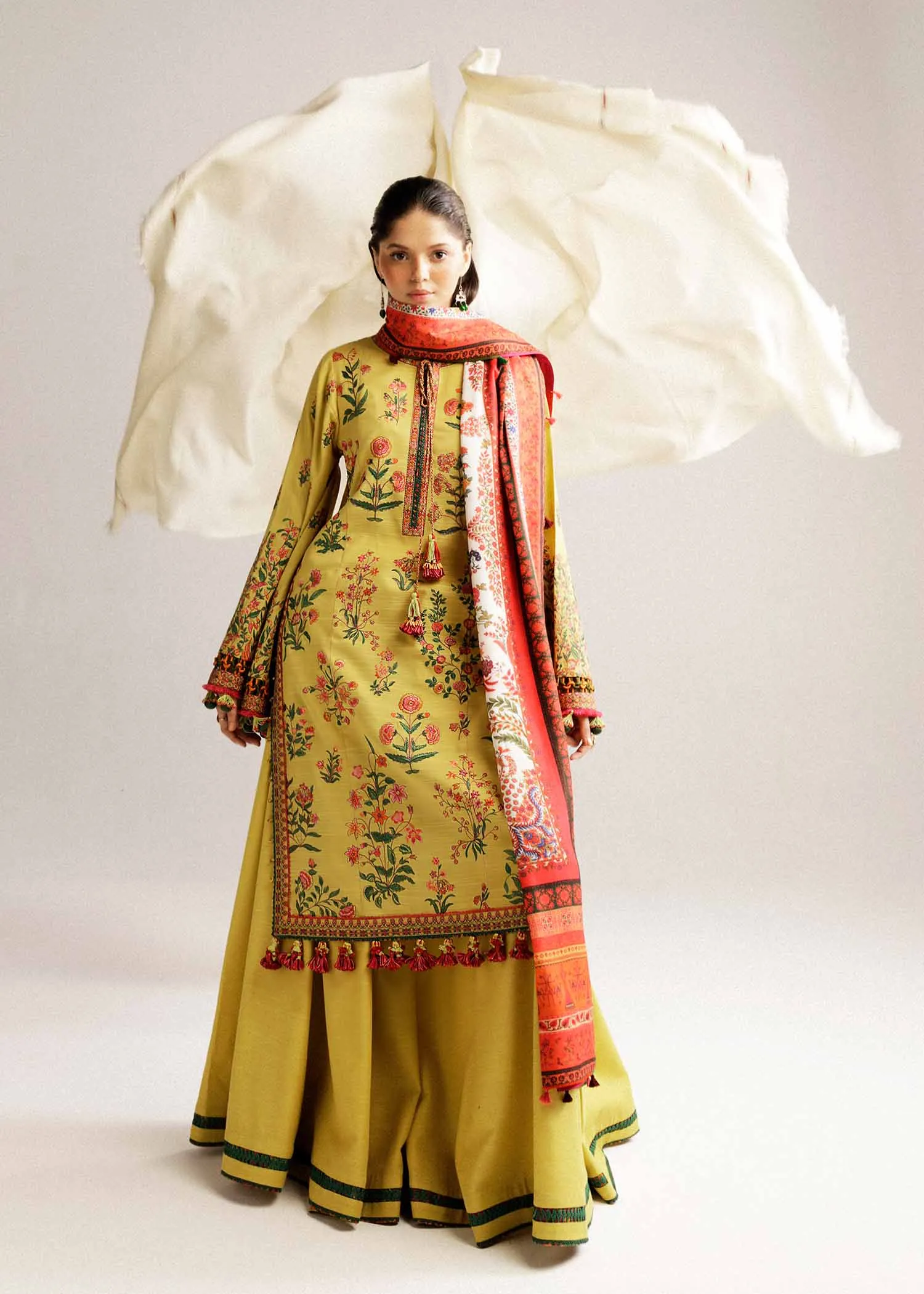 Hussain Rehar Winter Collection with Shawl – Ember