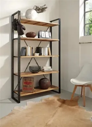 Mango and Iron Tall Bookshelf