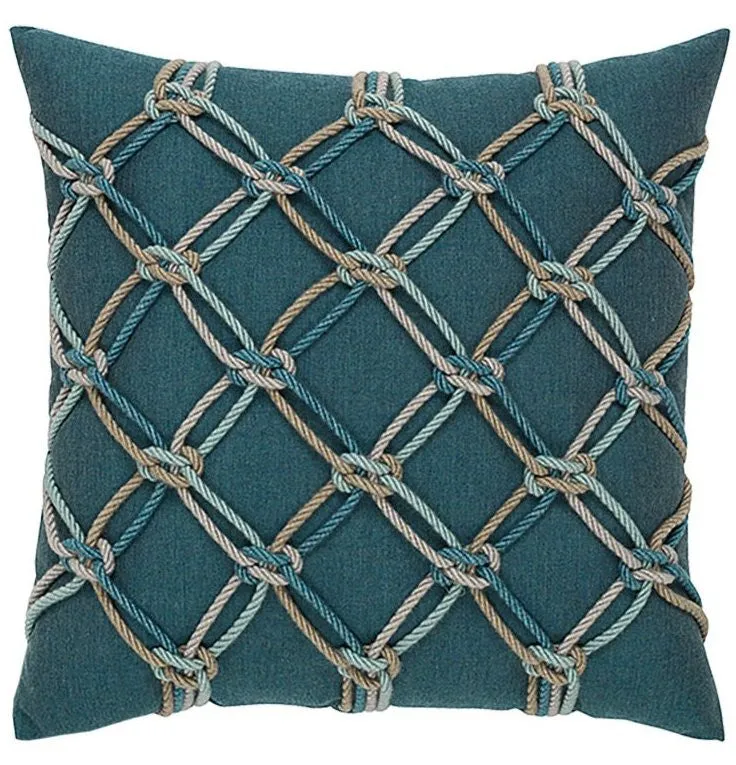 Nautical Lagoon Net Sunbrella® Outdoor Pillows