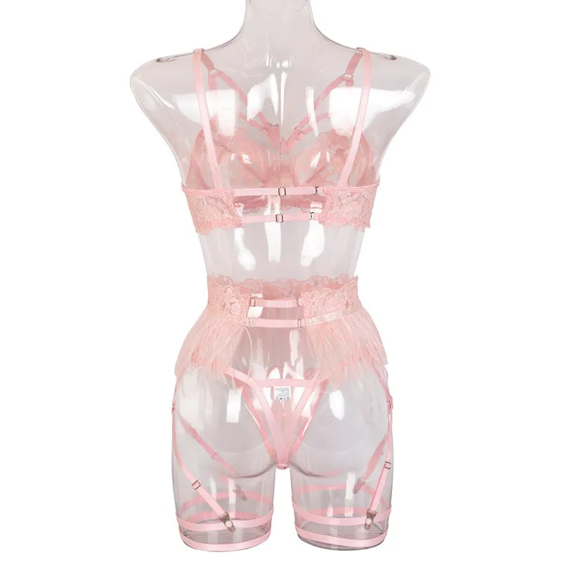 Pink Ballerina Three Piece Lingerie