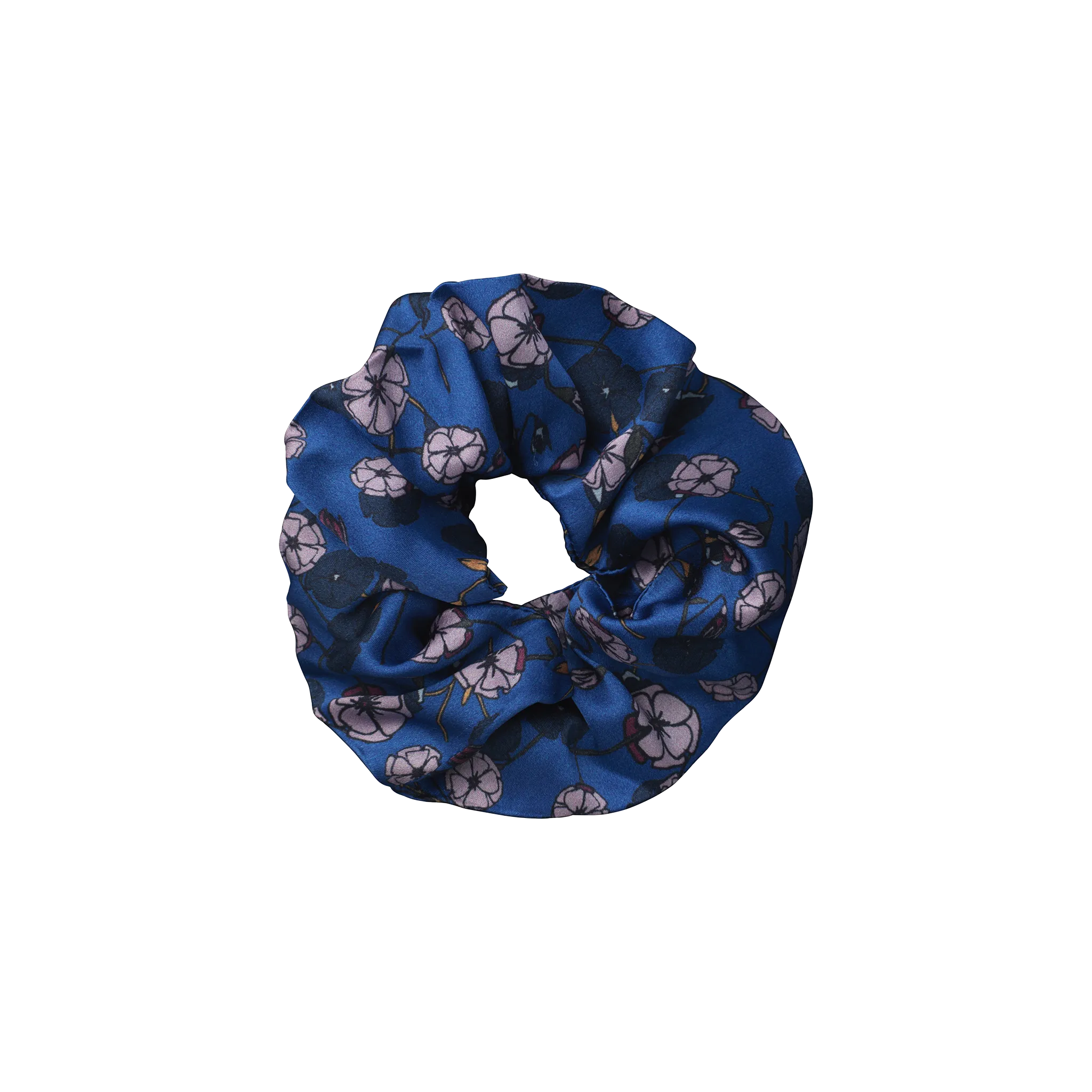 Silk Scrunchie small | Gemini Blue