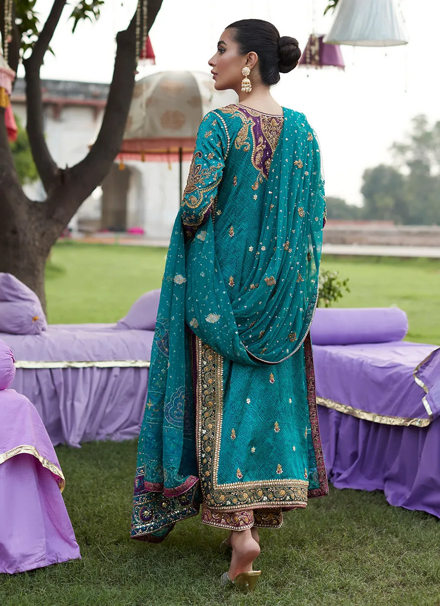 Sona Seagreen Mehndi long shirt