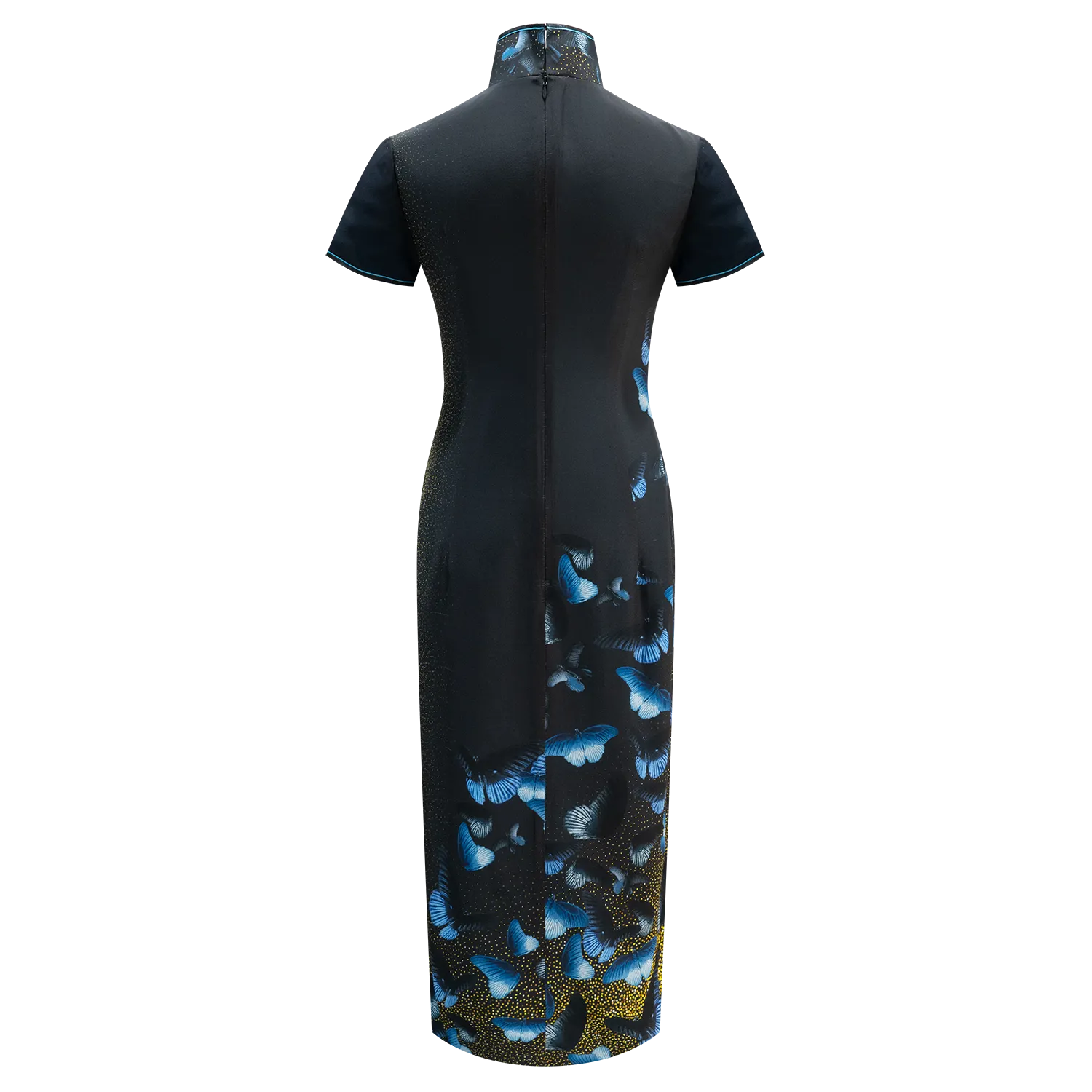 SPARKLE BY KAREN CHAN x Fung Yuen Butterfly Reserve【GREAT MORMON】100% Silk Cheongsam (Short Sleeve) (美鳳蝶)