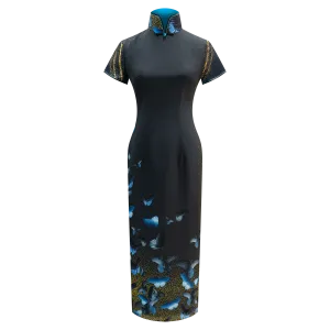 SPARKLE BY KAREN CHAN x Fung Yuen Butterfly Reserve【GREAT MORMON】100% Silk Cheongsam (Short Sleeve) (美鳳蝶)