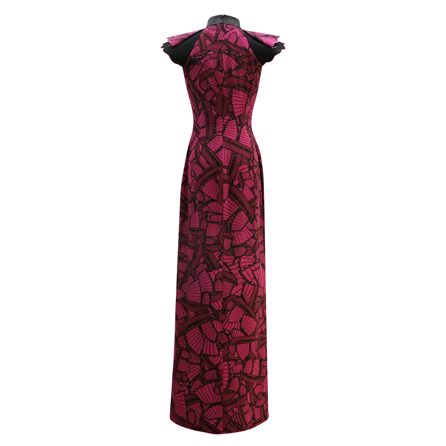 SPARKLE BY KAREN CHAN x  HK Heritage Museum【JUNK PARTY】100% Silk Cheongsam (Butterfly Sleeve)  (帆船) (我愛紫紅)