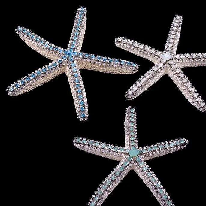 Swarovski Crystal Starfish Accents Set