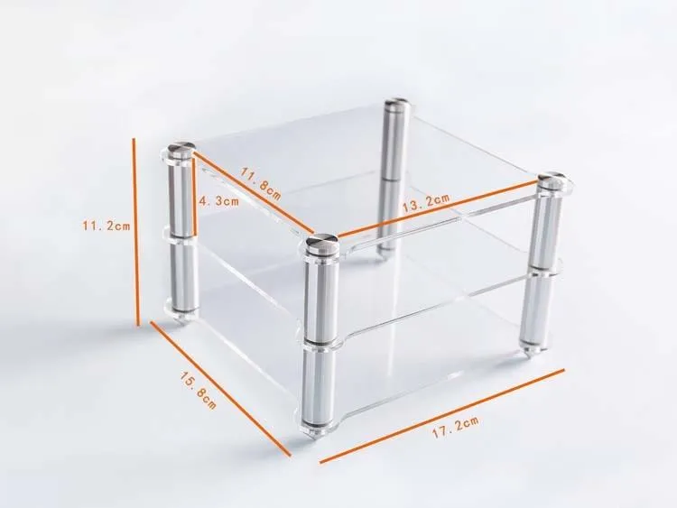 TOPPING KGU12 Exquisite Acrylic Shelf HIFI Amplifier Decoder Frame Transparent