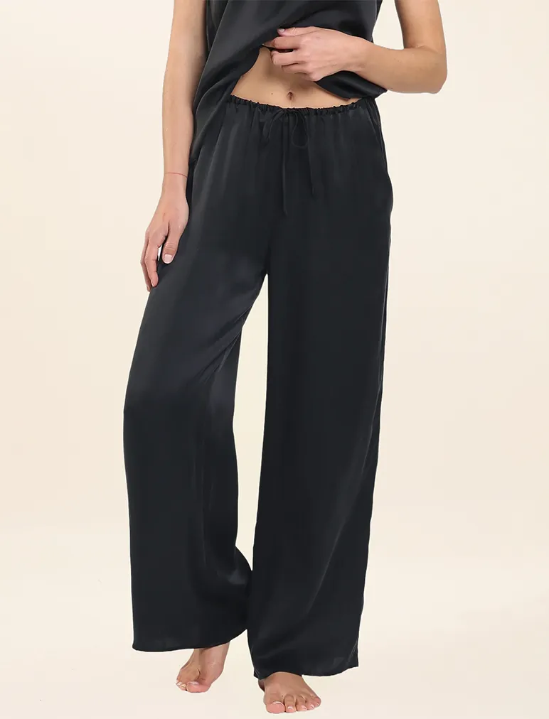 Washable Silk Wide Leg Pant