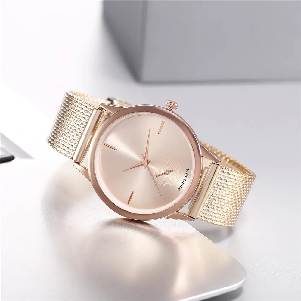 Women's Exquisite Creative Plastic Mesh Quartz Watch